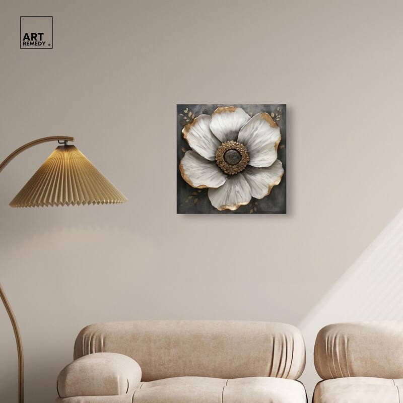 Sculpted Sepals I Canvas by Art Remedy, Gallery Wrapped