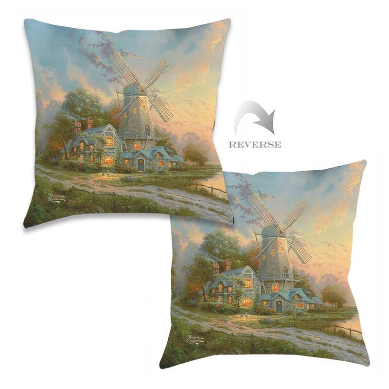Thomas Kinkade The Wind of the Spirit Indoor Decorative Pillow by Laural Home