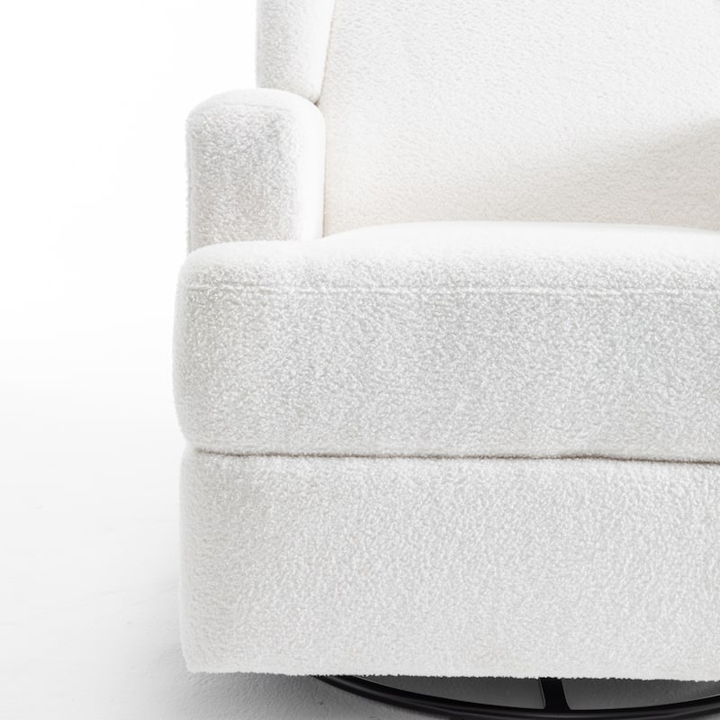 UIXE Upholstered Modern Swivel Glider Rocker Recliner