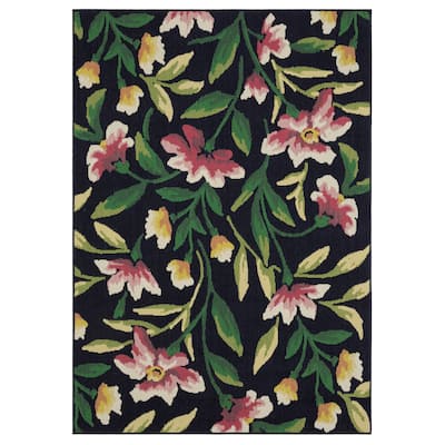 Harlowe Floral Garden Navy/ Multi Area Rug