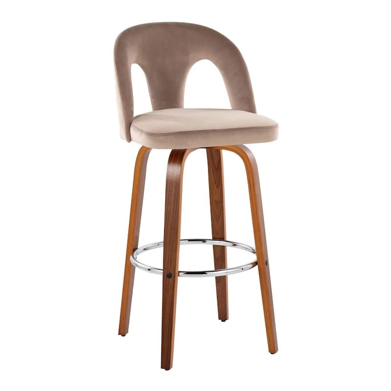 Ava Upholstered 30" Fixed-Height Counter Stool - Set of 2