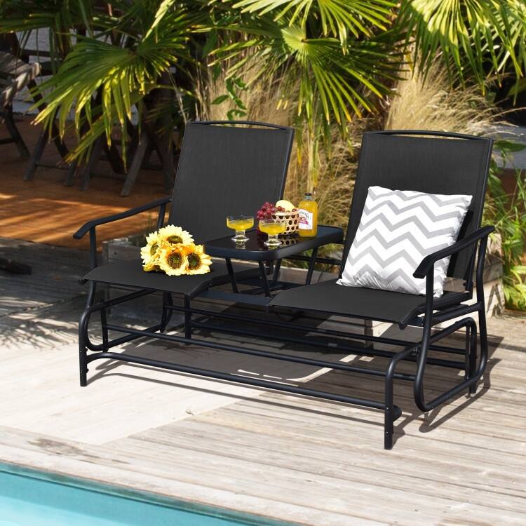Comfortable 2-Person Loveseat for Patio and Garden - 57" x 28" x 38" (L x W x H)