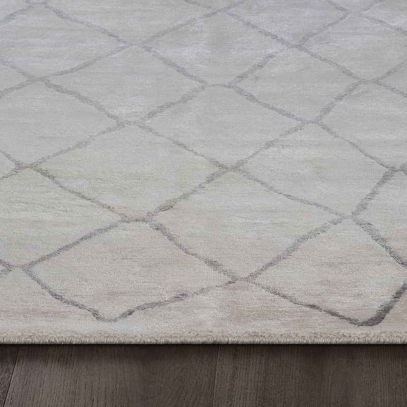 Ben Soleimani Arlequin New Zealand Wool and Viscose Hand-Knotted Rug