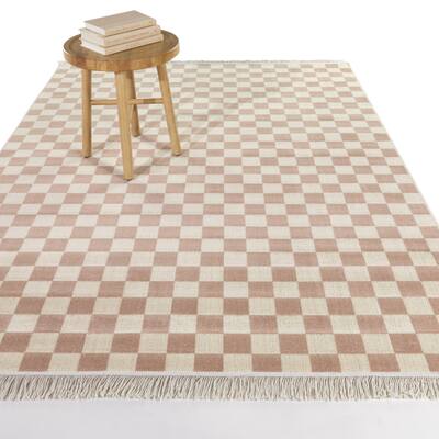 Adelaide Recycled Checkered Area Rug