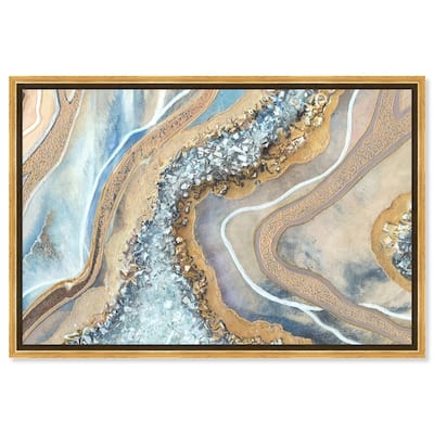 Art Remedy The Luxurious Geode Framed Mineral, Agate & Geode 1 Piece Canvas Wall Art