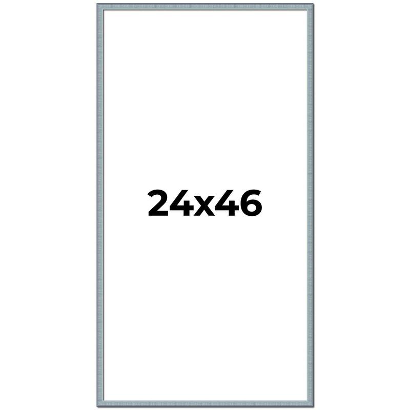 24x46 Frame Rustic Sky Blue Solid Wood Picture Frame | 0.75 Inch