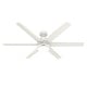preview thumbnail 8 of 15, Hunter 60" Solaria Outdoor Ceiling Fan w/ LED Light, Wall Control, Damp-Rated - Windmill, Industrial, Contemporary - ENERGY STAR