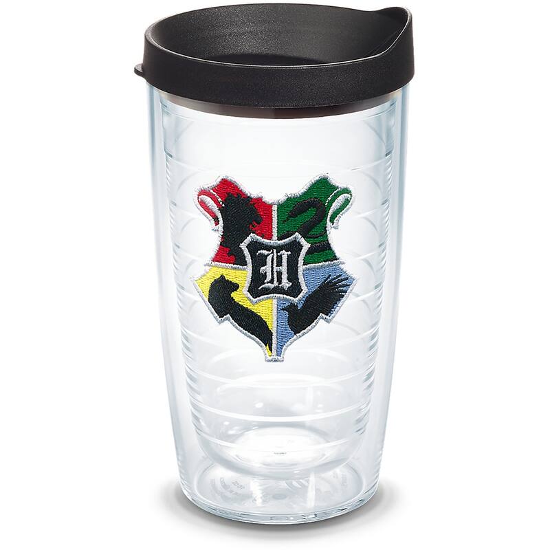 Tervis Harry Potter - Hogwarts House Crests Made in USA Double Walled Insulated Travel Tumbler, Classic - 16oz
