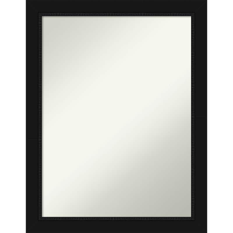 Non-Beveled Bathroom Wall Mirror - Avon Black Frame