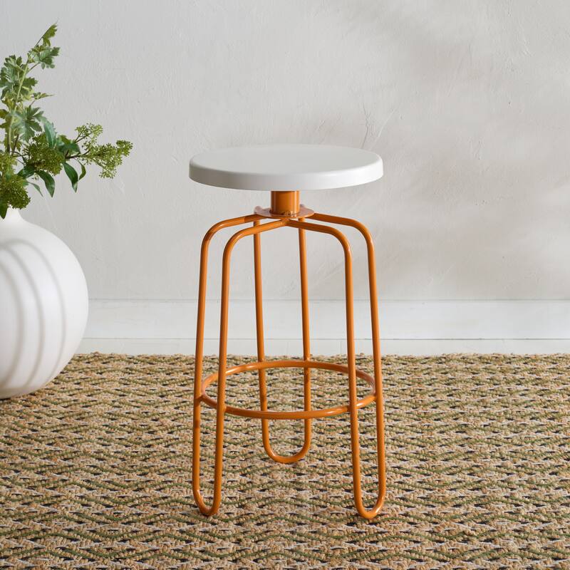 SAFAVIEH Home Osamu Counter Stool - 14"W x 14"D x 25"H