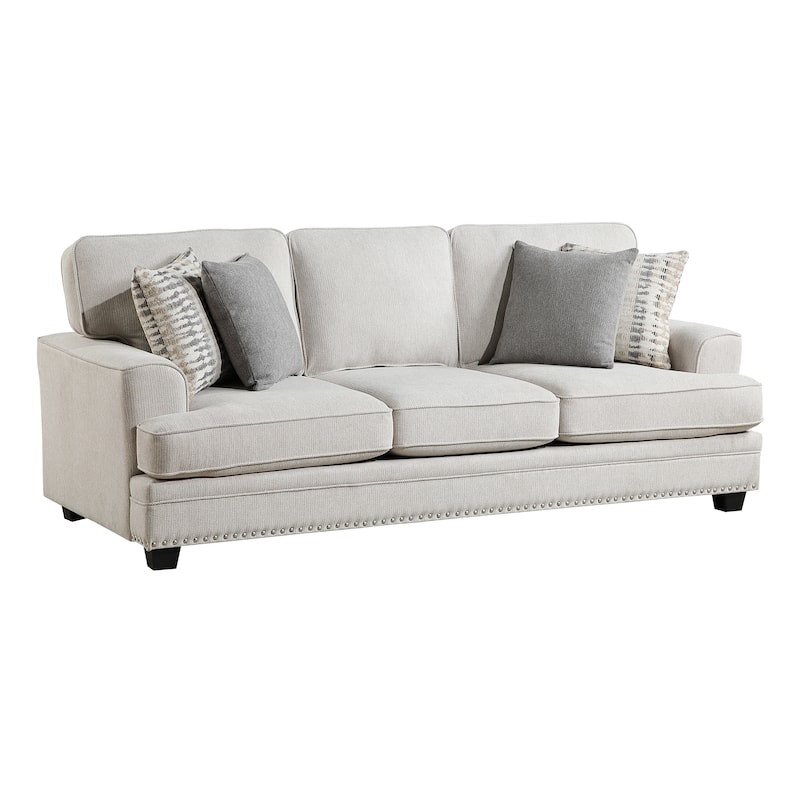 Pombal Chenille Living Room Sofa - Sand
