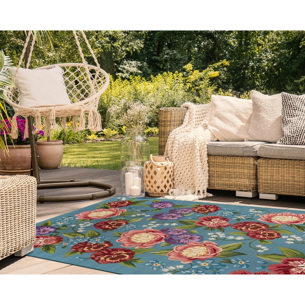 Liora Manne Marina Secret Garden Indoor/Outdoor Area Rug