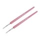 preview thumbnail 1 of 4, Detailing Paint Brush 0.39" Bristle Length with Pink Wood Handle 2Pcs
