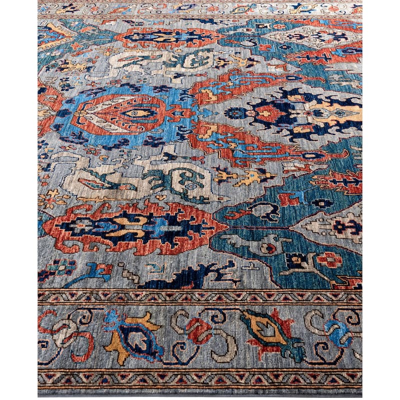 Serapi One-of-a-Kind Hand-Knotted Area Rug - Gray - 8' 2" x 9' 10"
