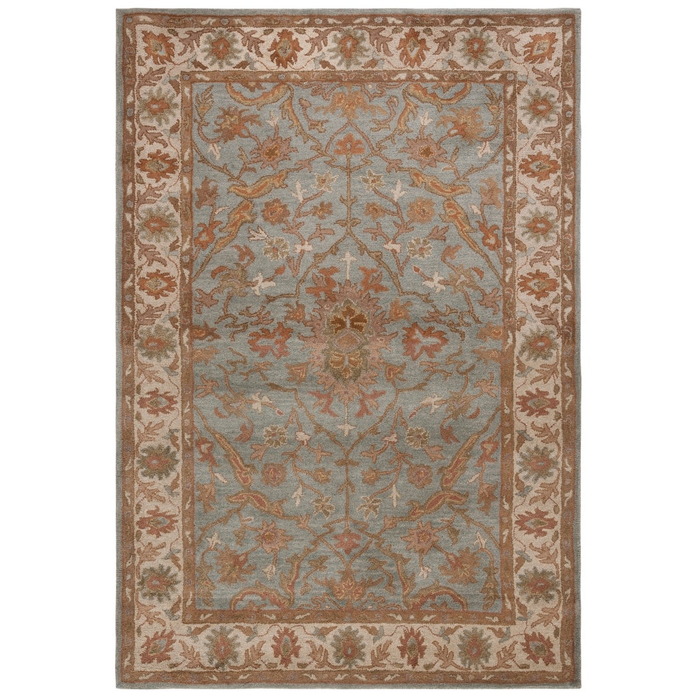 SAFAVIEH Handmade Heritage Mallorca Border Traditional Oriental Wool Rug