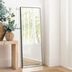 preview thumbnail 7 of 42, 64"x21" Full Length Floor Mirror with Stand Aluminum Alloy Frame,Wall-Mounted Mirror