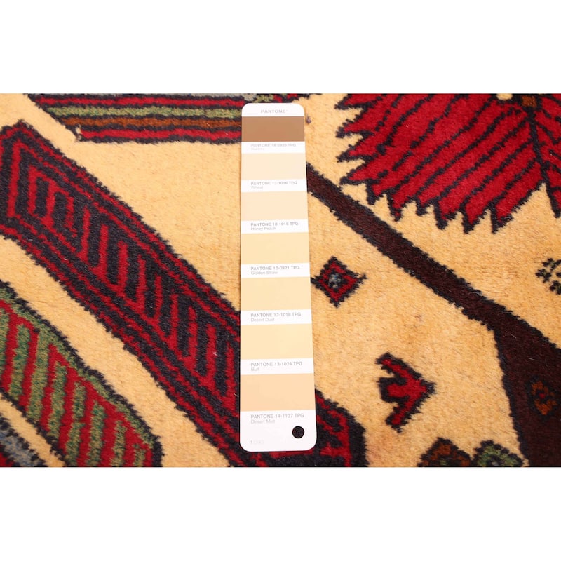 ECARPETGALLERY Hand-knotted Teimani Cream Wool Rug - 3'5 x 7'1