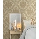 preview thumbnail 6 of 4, Seabrook Designs Rosita Acanthus Damask Unpasted Wallpaper