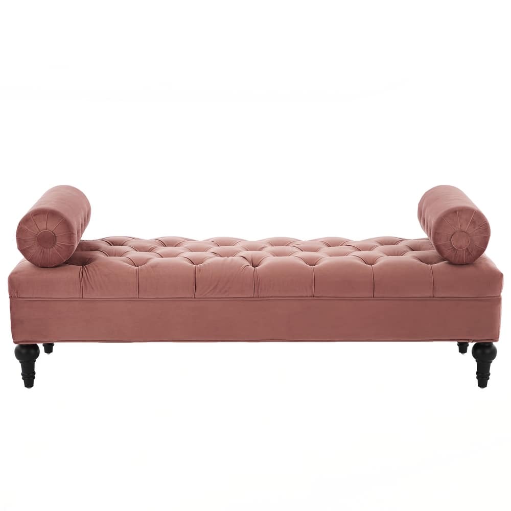 Comfy Upholstered Footstool,Ottoman for Bedroom,Living Room, Entryway