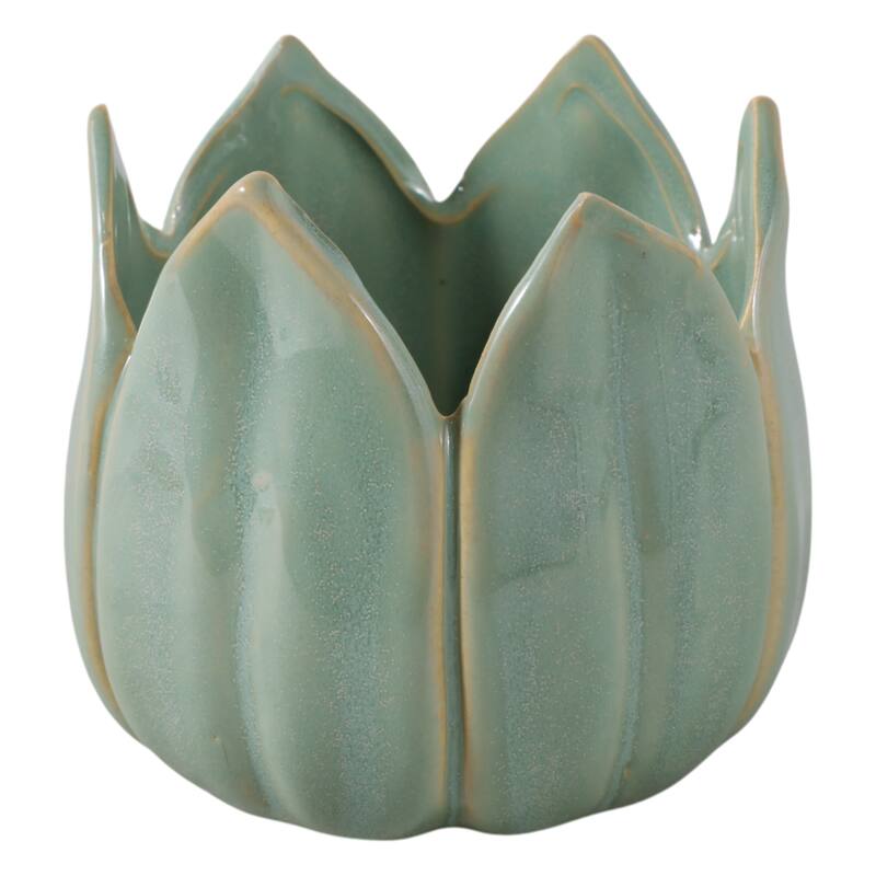 Ceramic Leaf Shaped Storage Bowl - 4"
