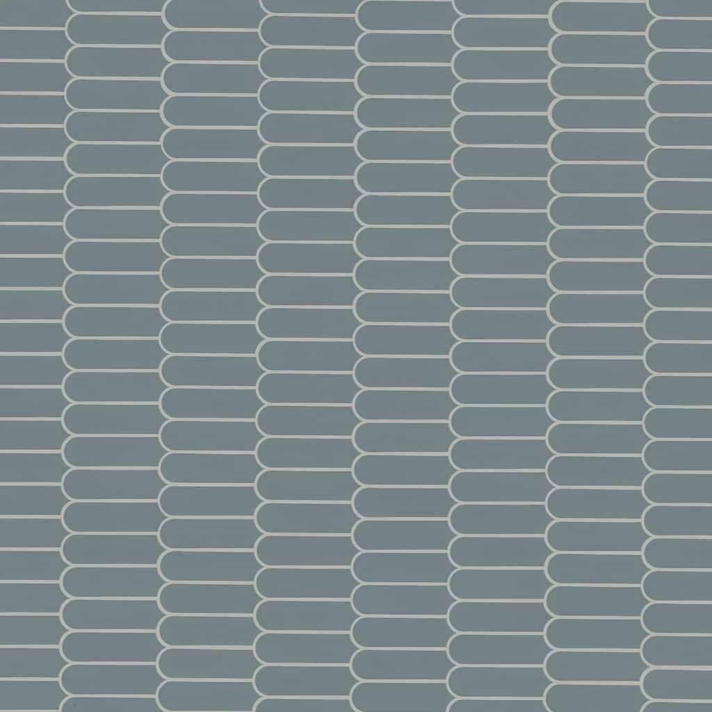 Ackland AKM-P-12X12SCG-CA 12" x 12" Porcelain Wave Floor and Wall - Blue Maris