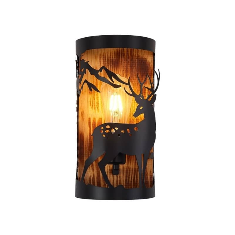E26 wall sconces deer wall lighting iron bedroom lights on wall
