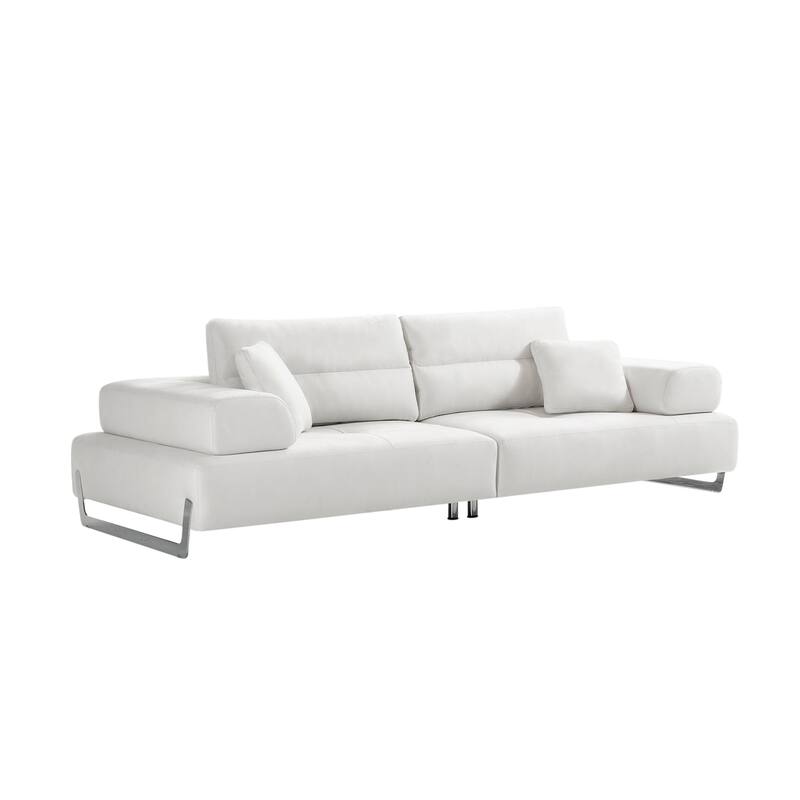 Pasargad Home Turkish Ravenna Sofa with Sliding Backrest & Armrests - W110"xD45"xH24"