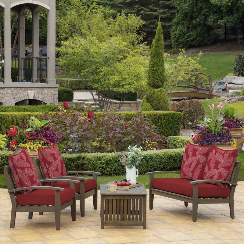 ARDEN Outdoor Foam Deep Seat Cushion Set, 24 in x 24 in