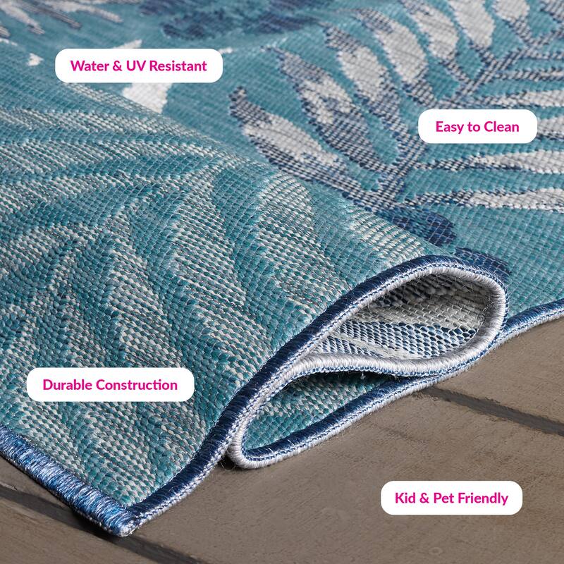 SAFAVIEH Sunrise Tracy Indoor/Outdoor Waterproof Rug