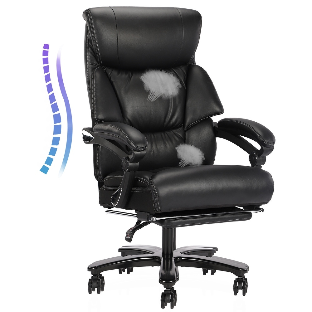 Executive Big & Tall Office Chair High Back Task Chair w/ Lumbar Support 