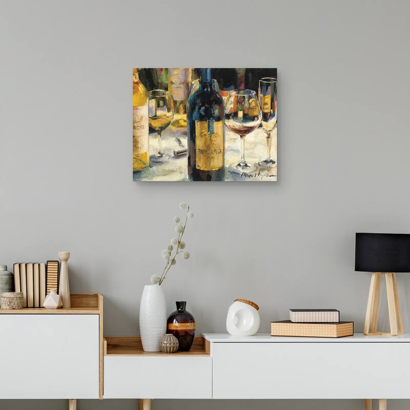 Bordeaux and Muscat by Marilyn Hageman Canvas Art Print