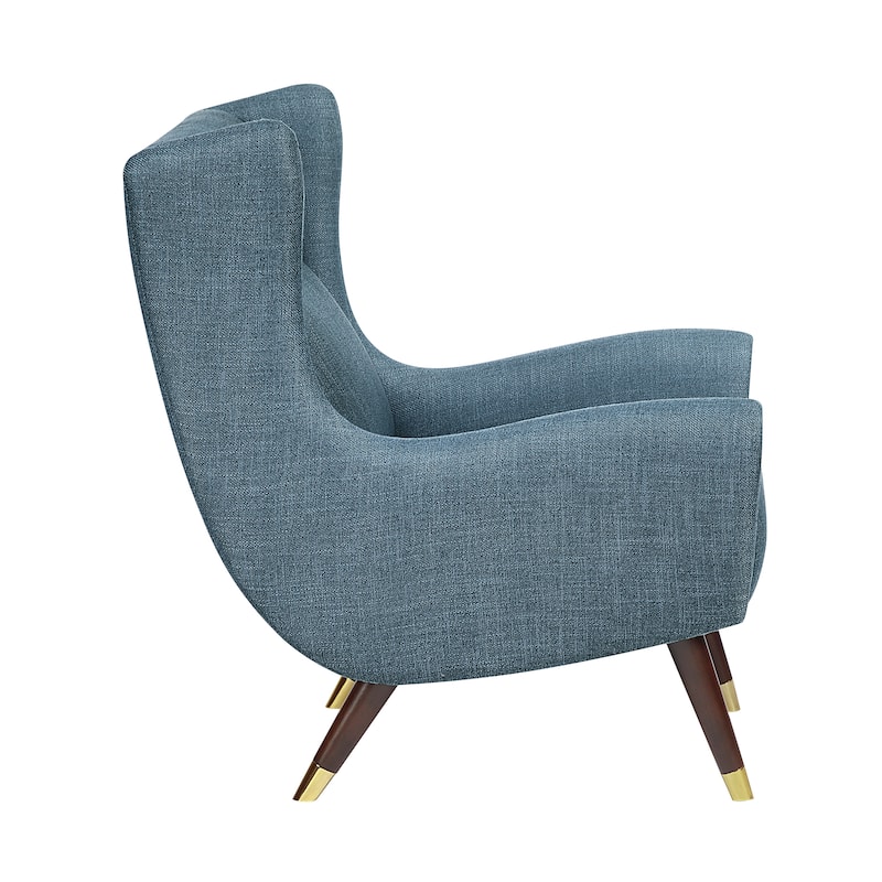 Edmund Textured Fabric Accent Chair