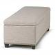 preview thumbnail 90 of 136, WYNDENHALL Stanford Upholstered Storage Ottoman
