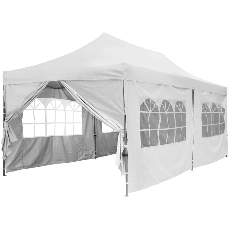 Zenova Heavy-duty 10' x 20' Pop up Canopy Gazebo Tent