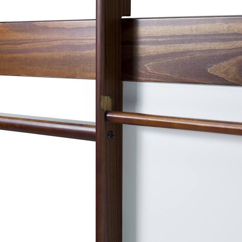 Walker Edison Twin over Twin Bunk Bed with Ladder