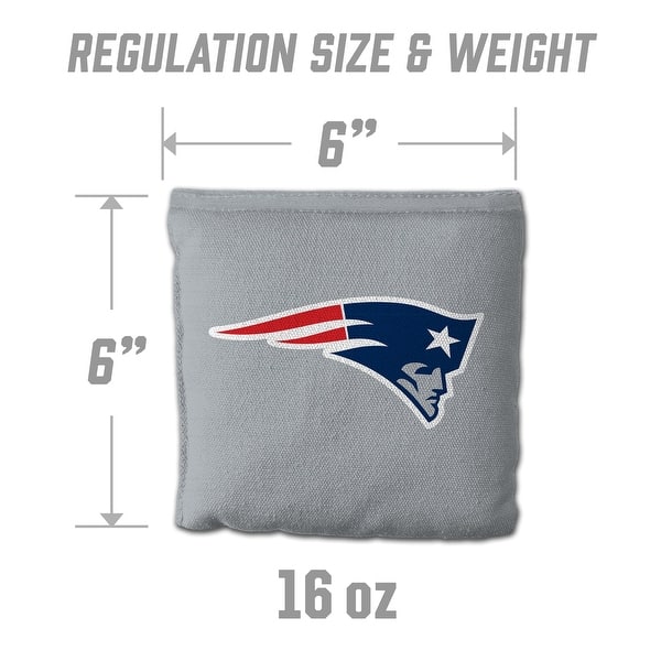 New England Patriots NFL Dual Sided Pro Stop & Slide Cornhole Bags