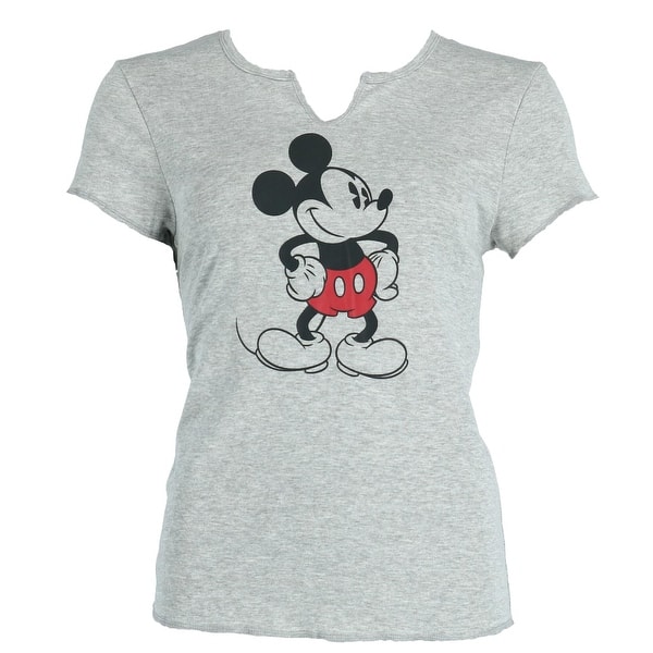 Disney Womens Minnie Mouse Scoop Neck Doleman Tee