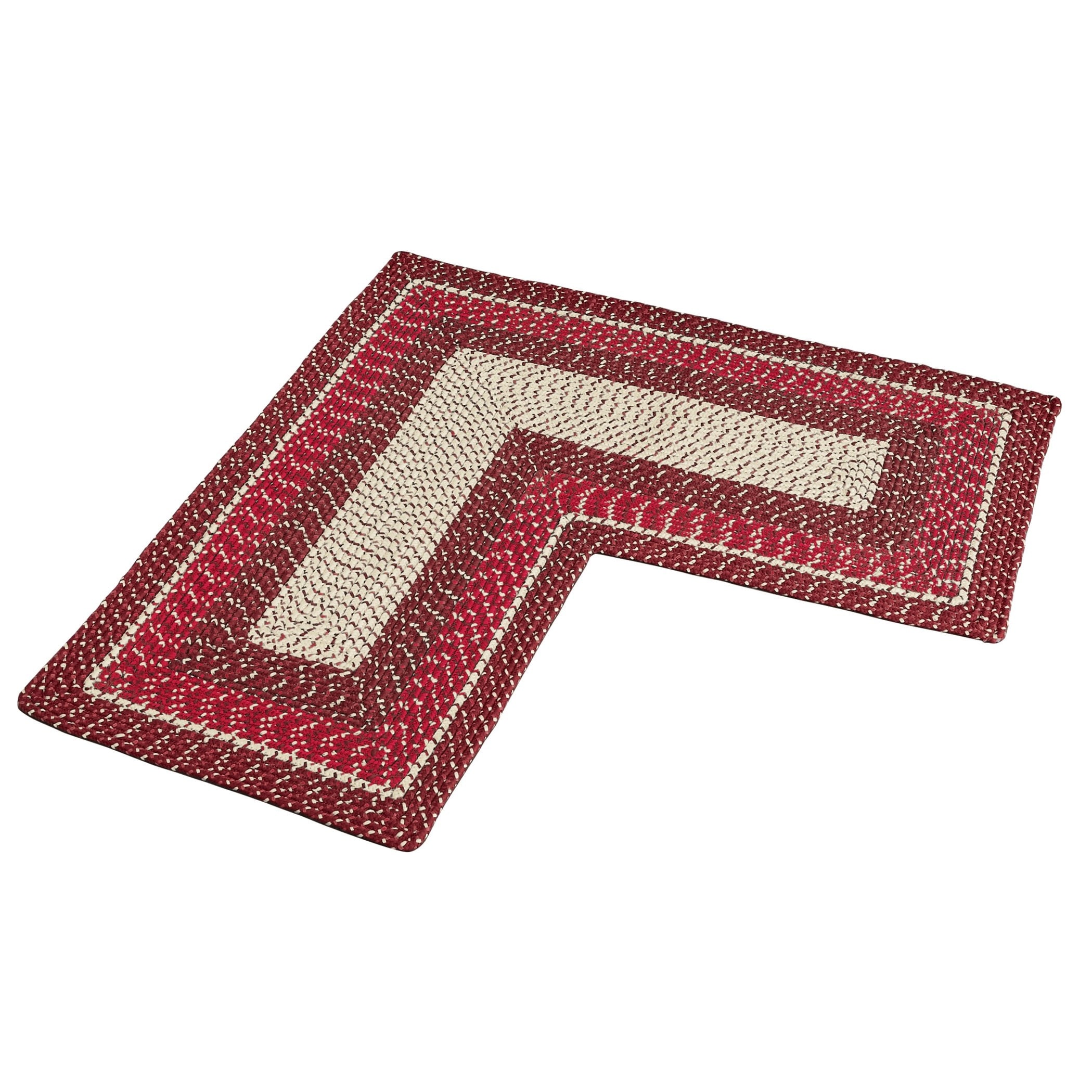 Braided Basic L-Shaped Corner Rug - 48