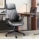 preview thumbnail 2 of 23, OVIOS Suede Fabric Ergonomic Office Chair High Back Lumbar Support Grey