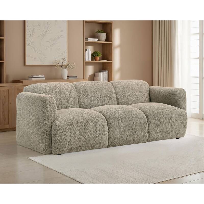Dorset Fabric Upholstered Round Track Arm Sofa - 82" x 36.75" x 29.25"