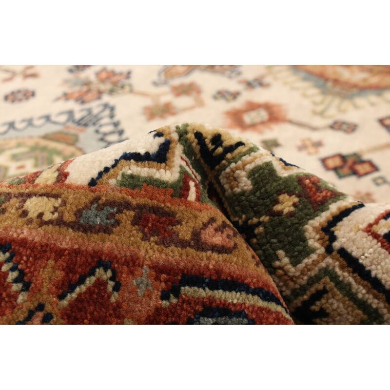 ECARPETGALLERY Hand-knotted Jules Sultane Cream Wool Rug - 4'0 x 5'11