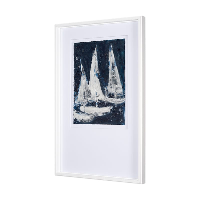 Paper Boats II Framed Art Print