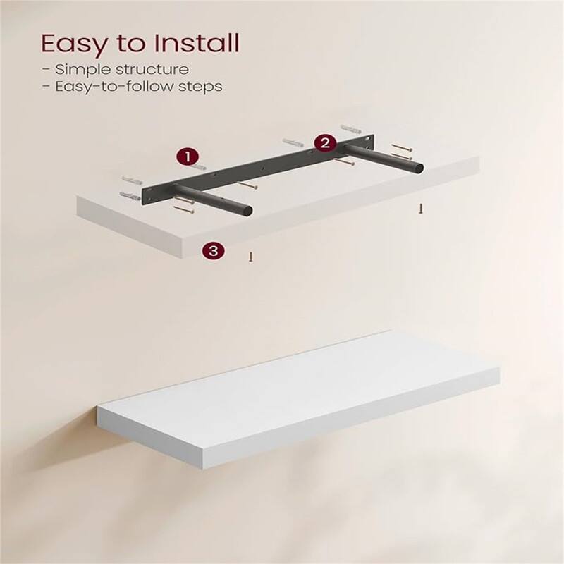 Wall Shelves Set of 3 - 7.9"D x 23.6"W x 1.5"H