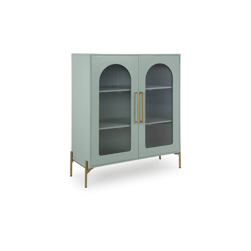 Signature Design by Ashley Adwen Light Green Accent Cabinet - 40" W x 16" D x 48" H
