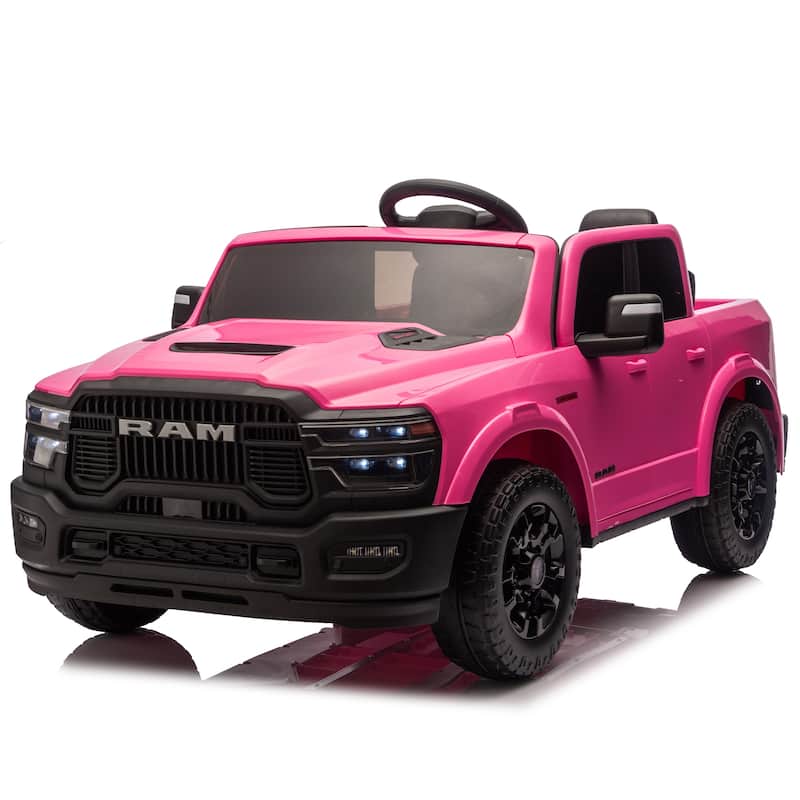 Pink 2-Seater Ride-On Truck Kids Electric Truck with Music - Pink
