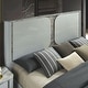 preview thumbnail 5 of 15, Furniture of America Sherri Modern 6-Piece Light Grey Solid Wood Kids Platform Bedroom Set with LED