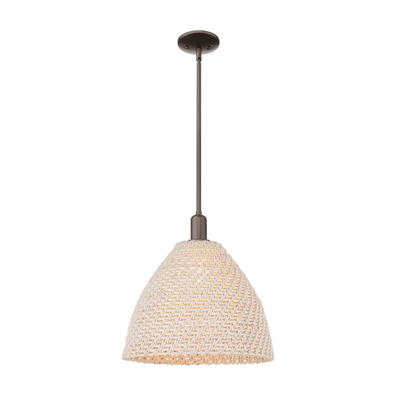 Innovations Lighting Downtown Urban - Natural Ballston Dome - 1 Light 16" Stem Hung Mini Pendant