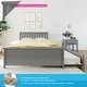preview thumbnail 30 of 62, Max and Lily Slat Headboard Full Bed with Trundle