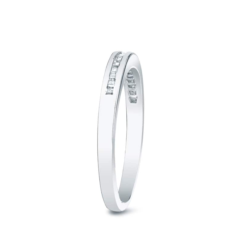 Auriya 1/3ctw Princess-cut Diamond Wedding Band 14k Gold