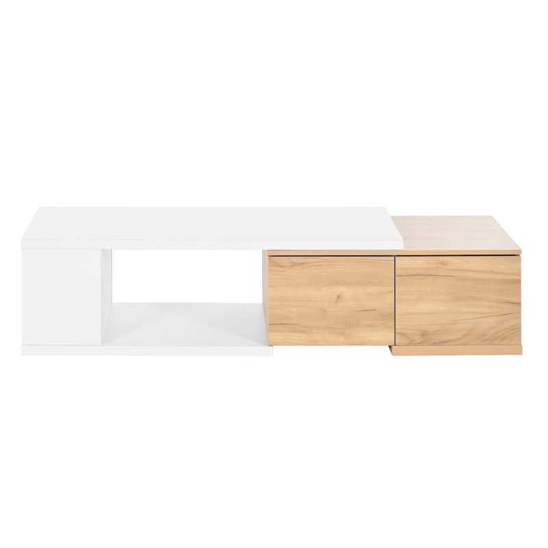 Multi-functional Hidden Storage Coffee Table with 2 Drawers